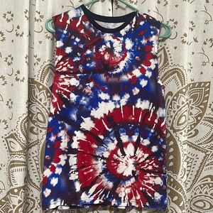 Tie Dye Summer Tank Top Youth XL
